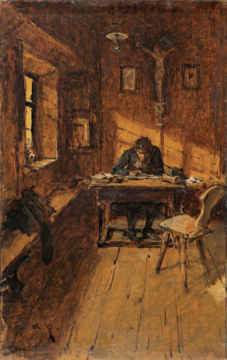 Byskrivaren av August von Pettenkofen