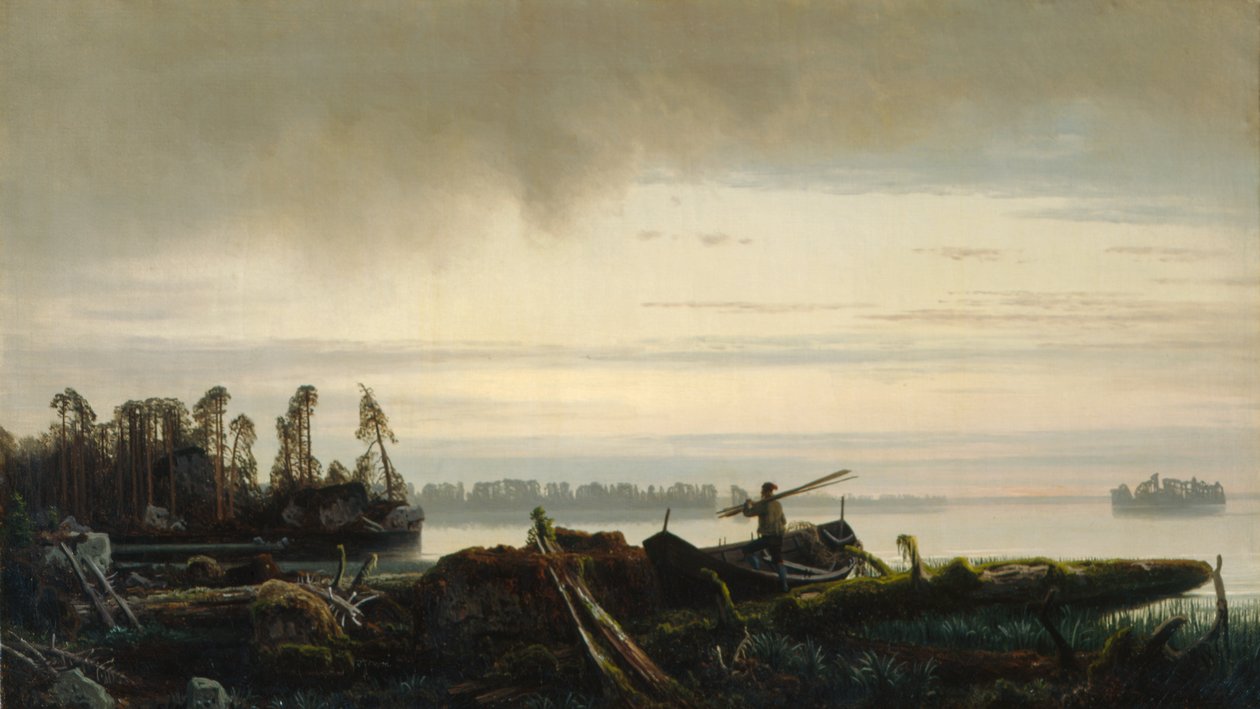 Sannavann (olja på duk) av August Cappelen