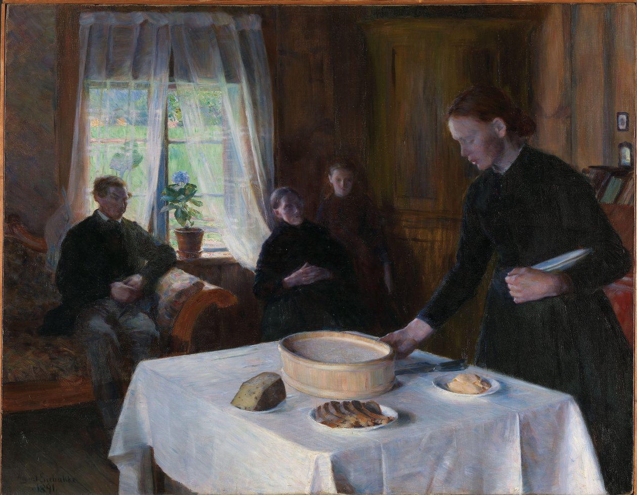 Dukning av August Eiebakke