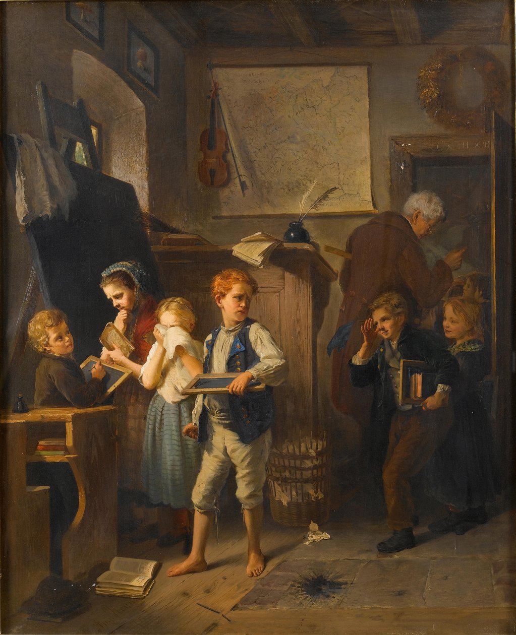 En oregerlig klass, 1876. av August Heyn