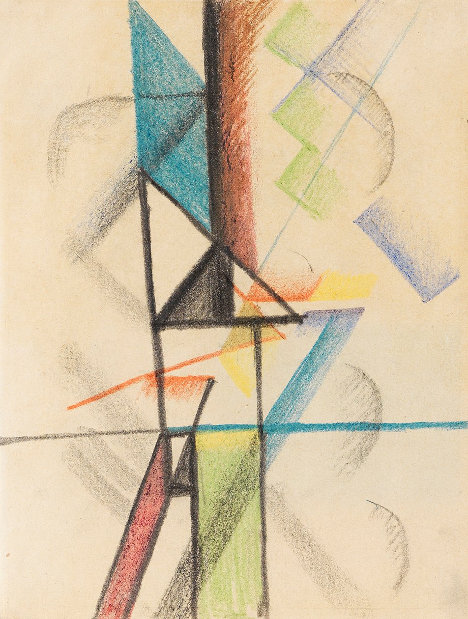 Abstrakta formulär V, 1913. av August Macke