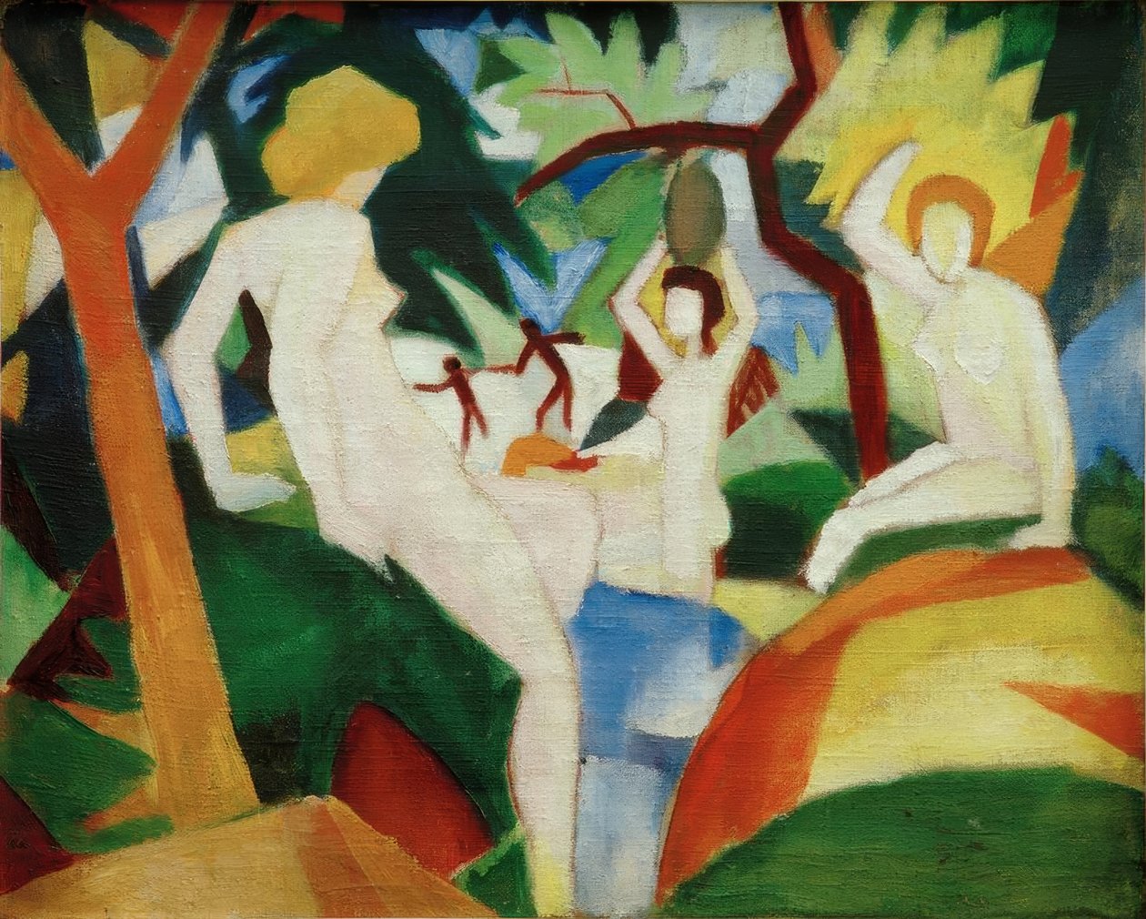 Badande kvinnor av August Macke