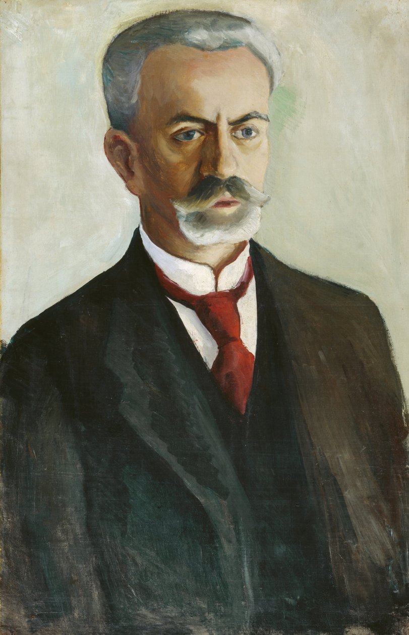 Porträtt av Bernhard Koehler av August Macke