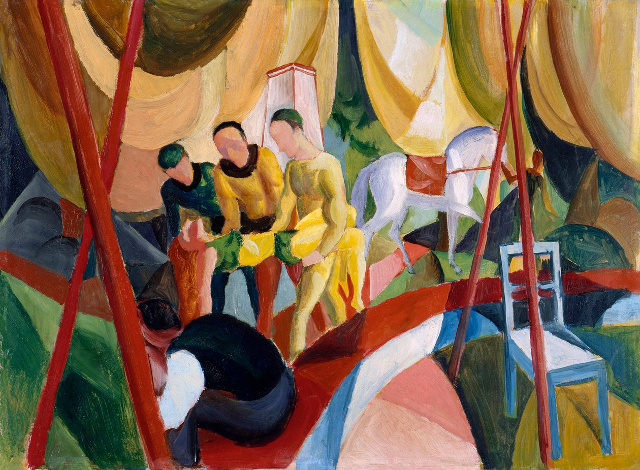 Cirkus, 1913 av August Macke