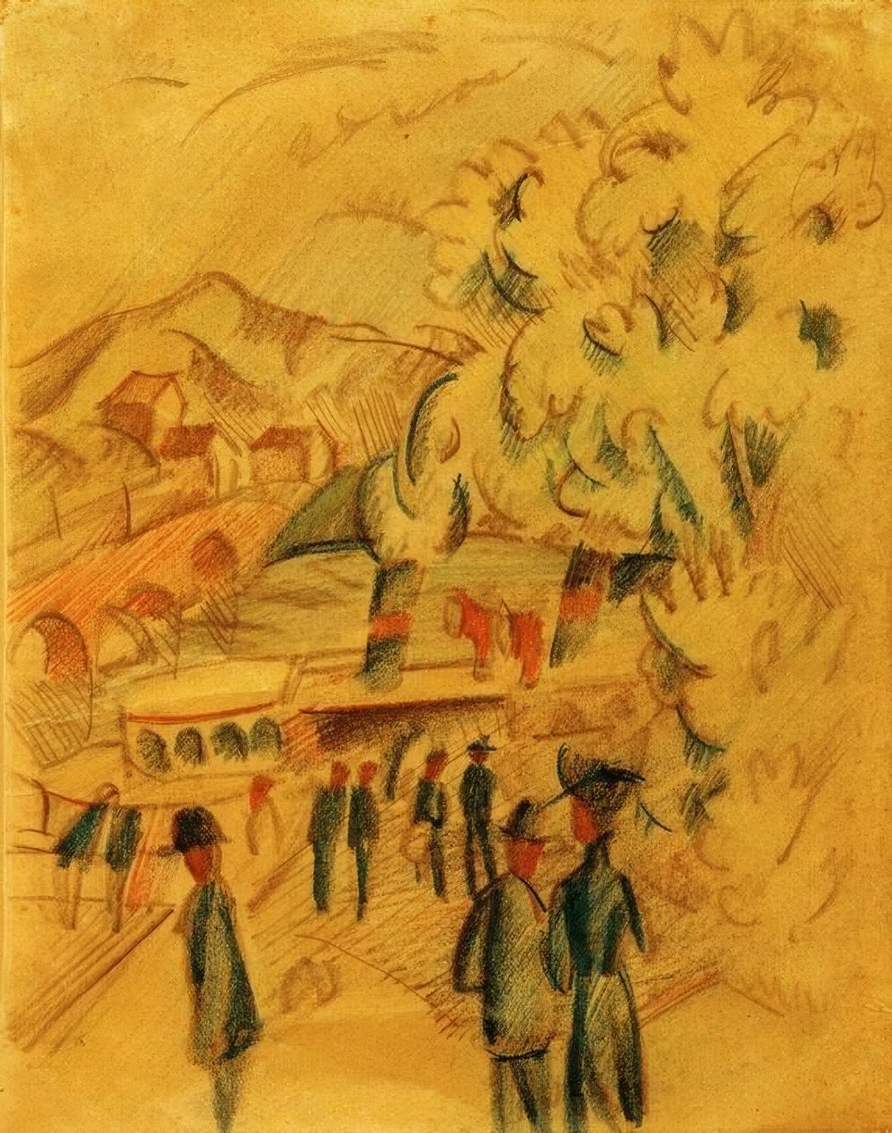 Vägen till landet av August Macke