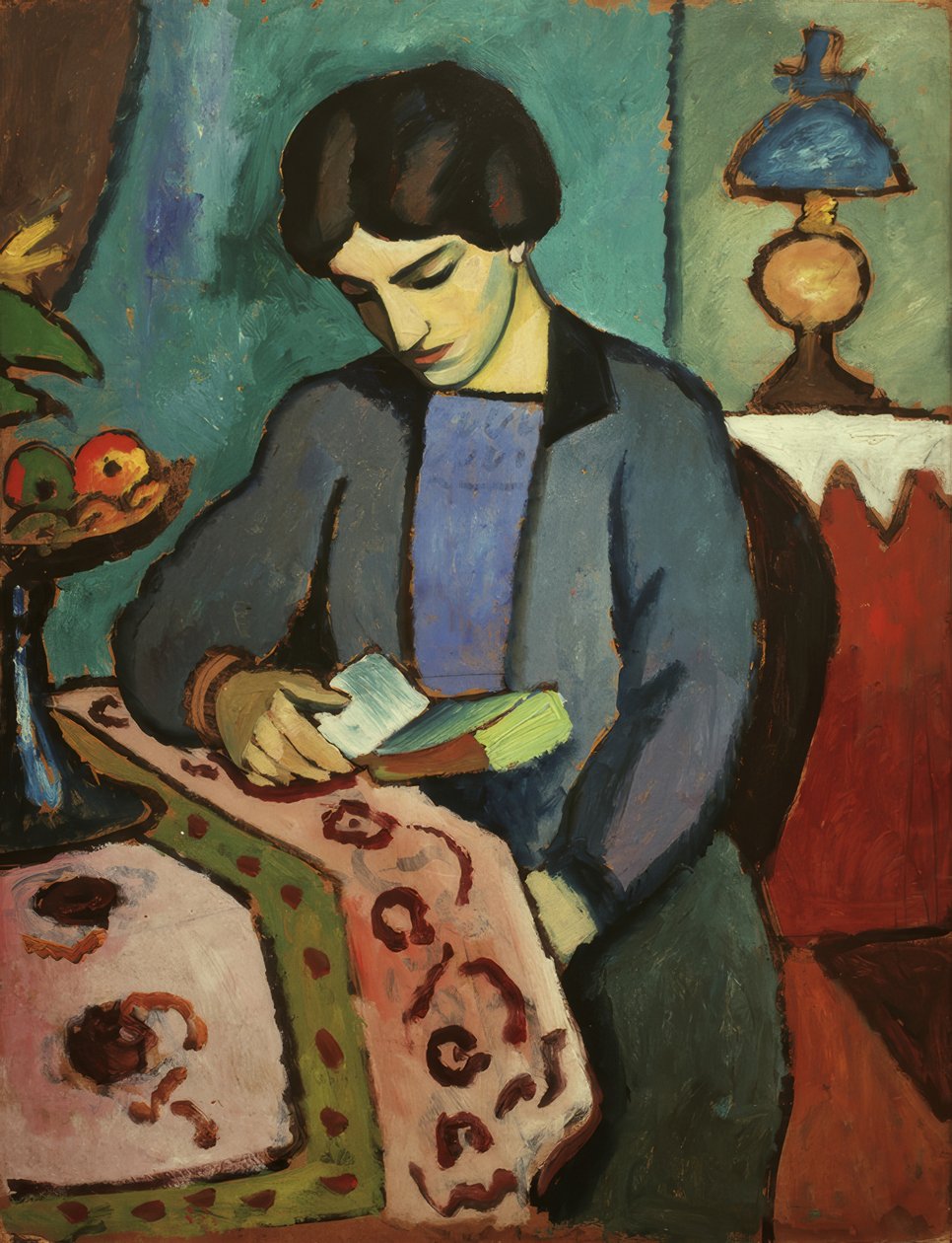 Konstnärens hustru av August Macke