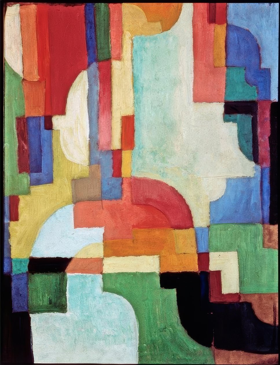 Färgade former I av August Macke