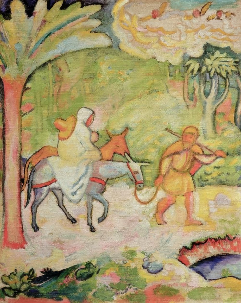 Fly till Egypten av August Macke