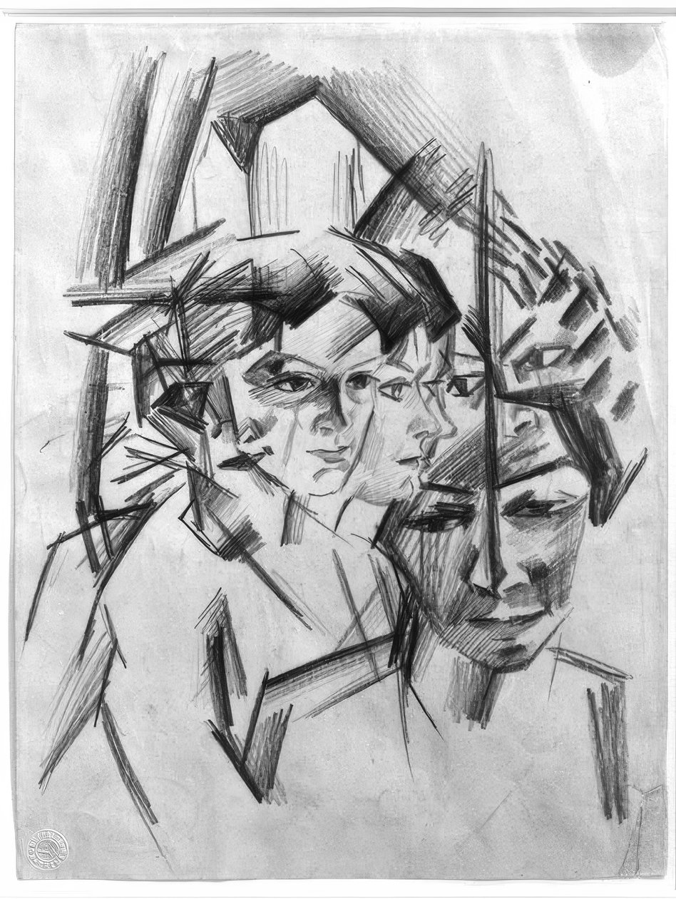 Futuristiska sinnen (Elisabeth) av August Macke