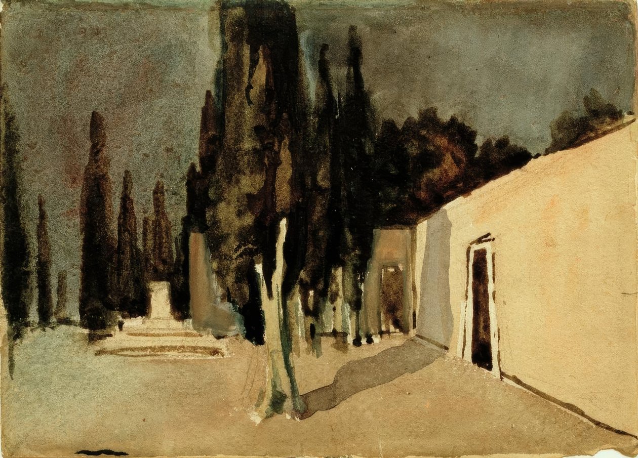 Grab des Agamemnon av August Macke