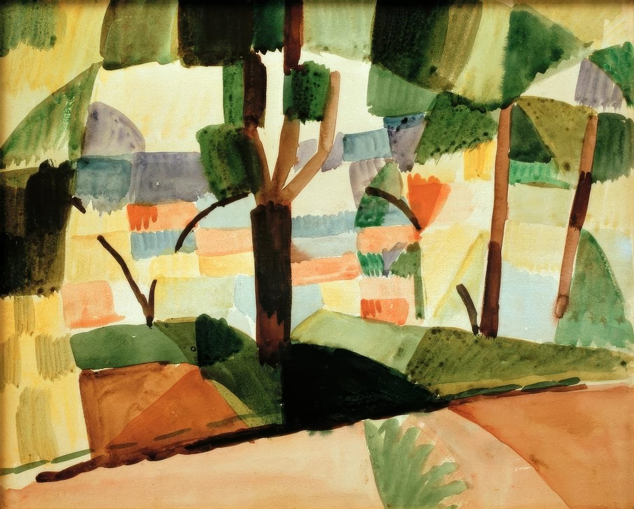 Kandern IV av August Macke