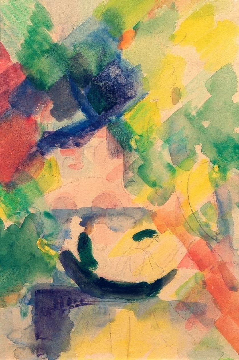 Par i båten av August Macke