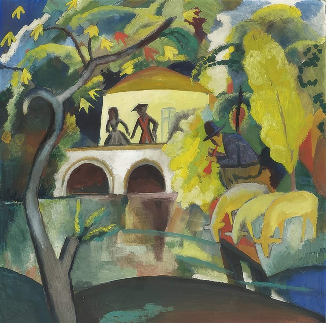 Rokoko. 1912 av August Macke