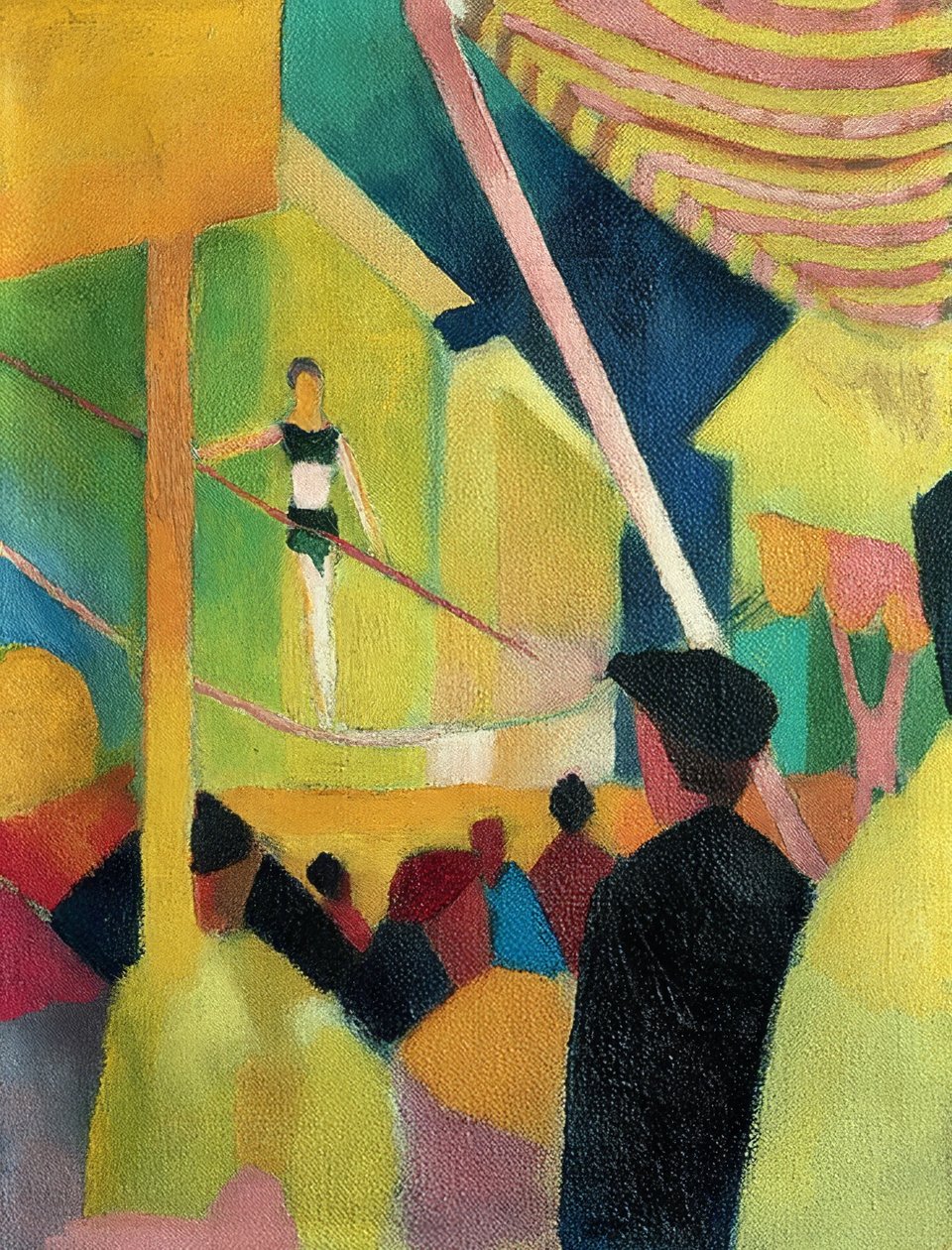 Lindansare. Omkring 1913 av August Macke
