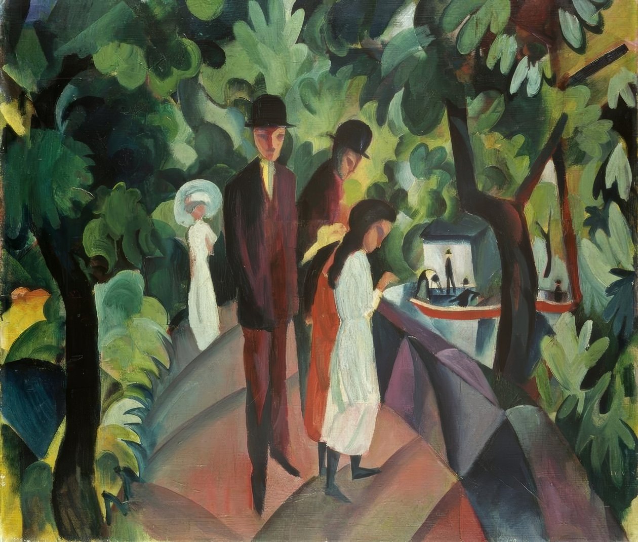 Gå på bron av August Macke