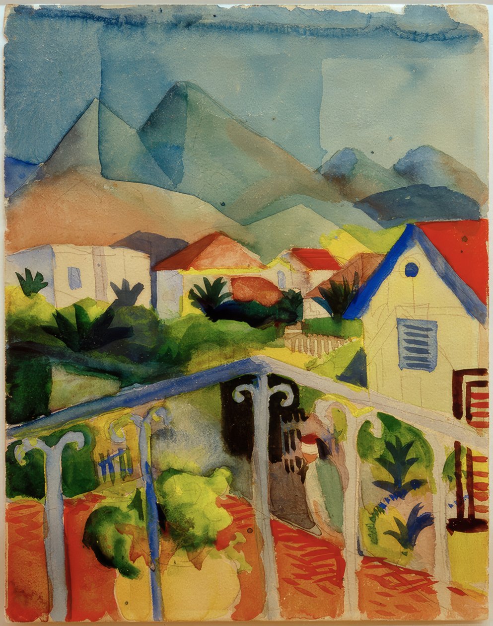 St. Germain bei Tunis av August Macke