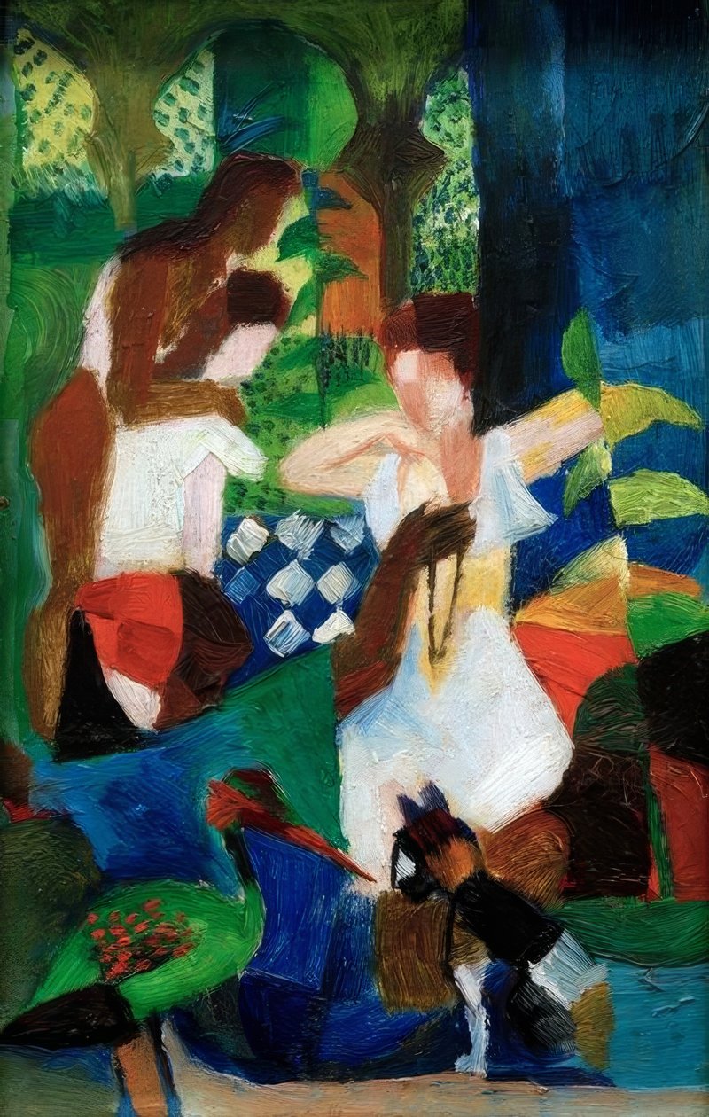 Turkisk smyckeshandlare av August Macke