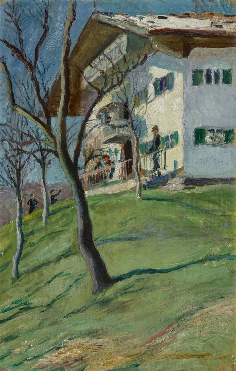 Vårt lilla hus i Tegernsee av August Macke