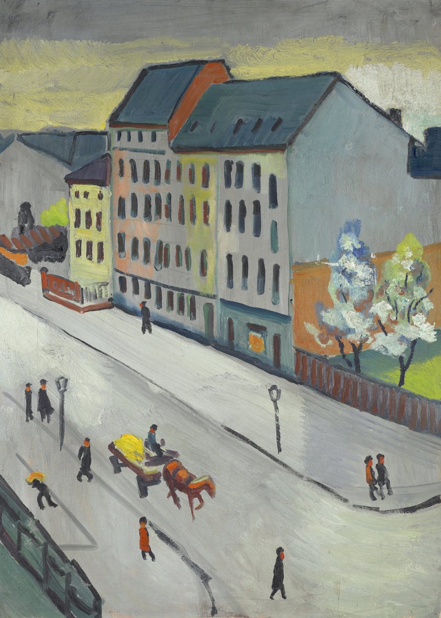 Vår gata i grått av August Macke