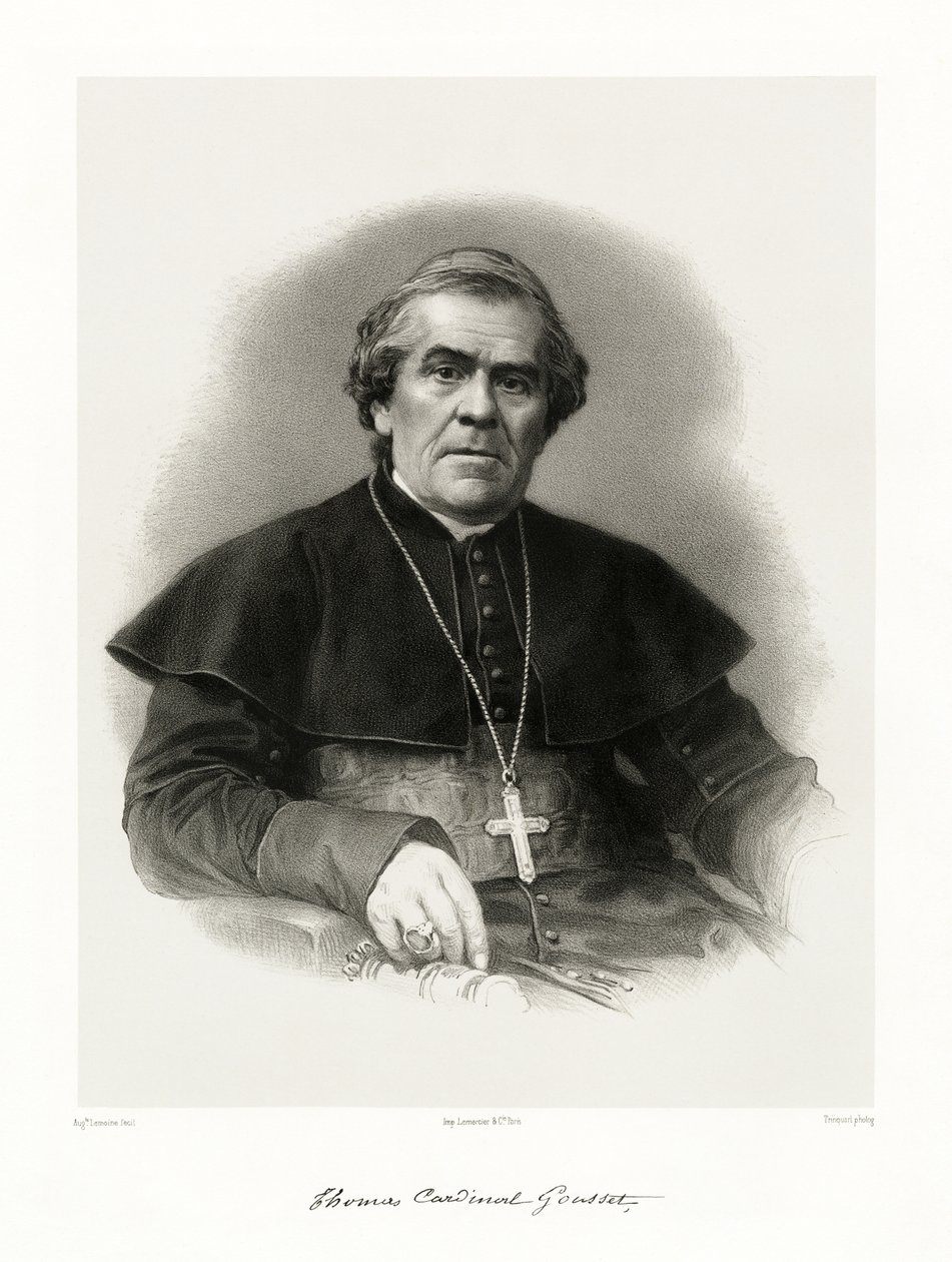 Thomas Marie Joseph Gousset, 1865-66 av Auguste Charles Lemoine