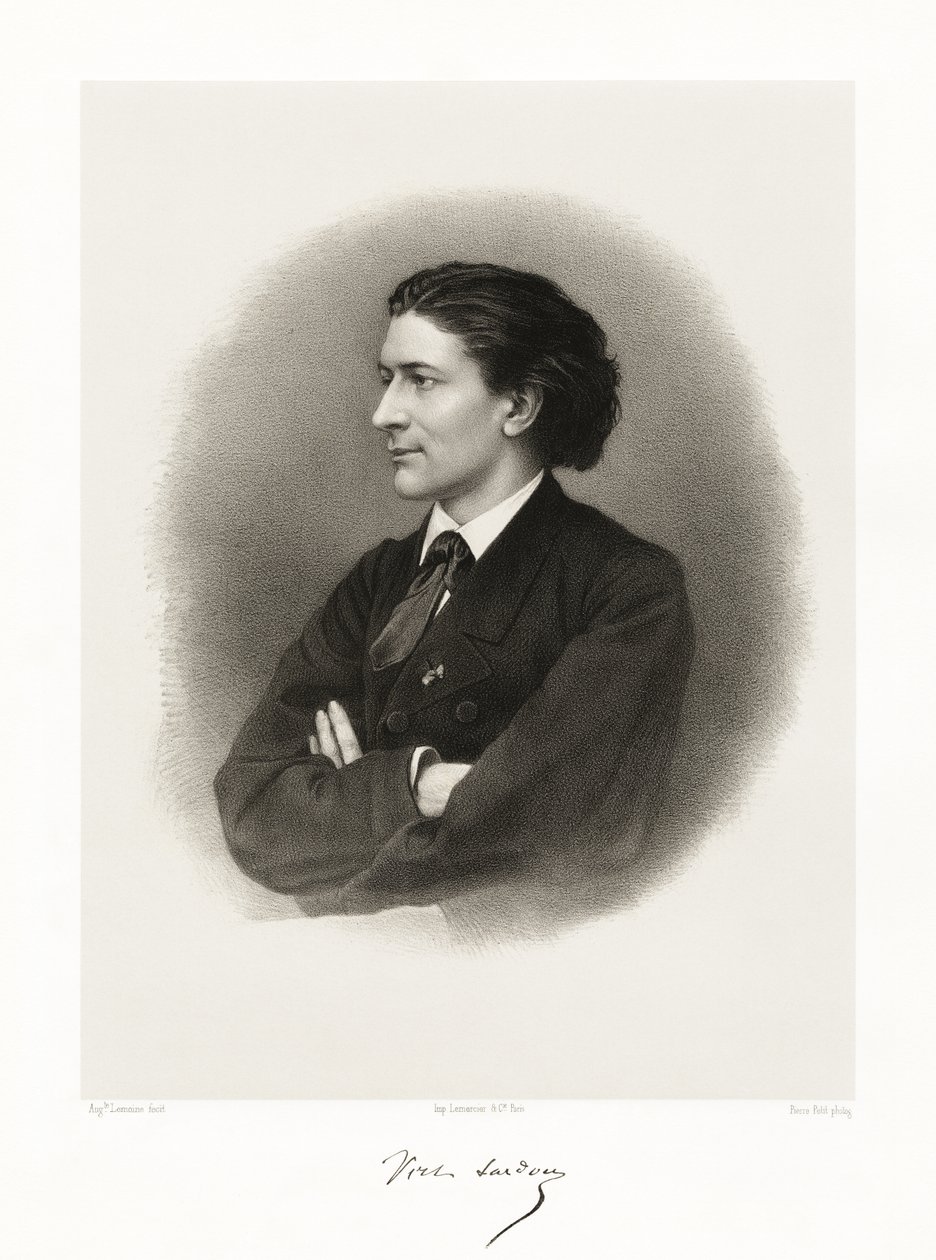 Victorien Sardou, 1865-66 av Auguste Charles Lemoine