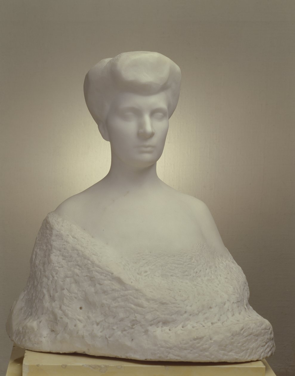Porträtt av V.S. Eliseyeva, 1906 (marmor) av Auguste Rodin