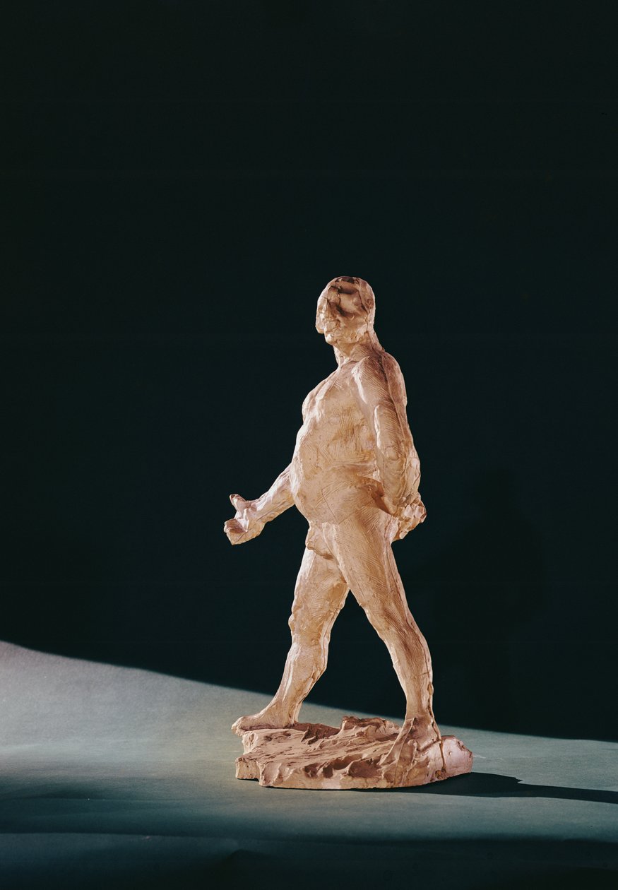 Studie för Balzac naken av Auguste Rodin