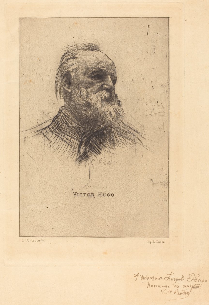 Victor Hugo, De Trois Quarts av Auguste Rodin