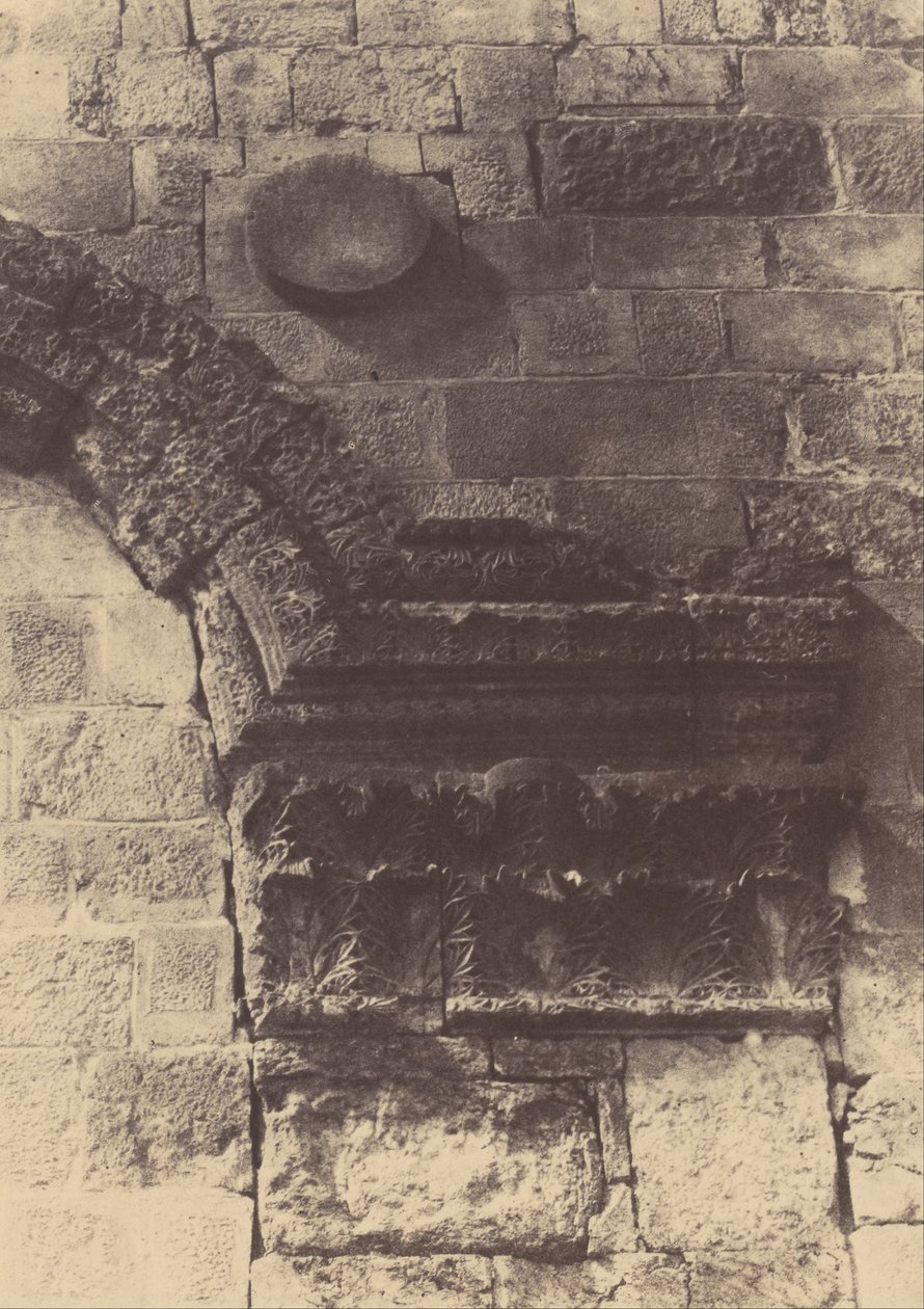 Jerusalem. Inhägnad av templet. Detaljer om Golden Gate av Auguste Salzmann