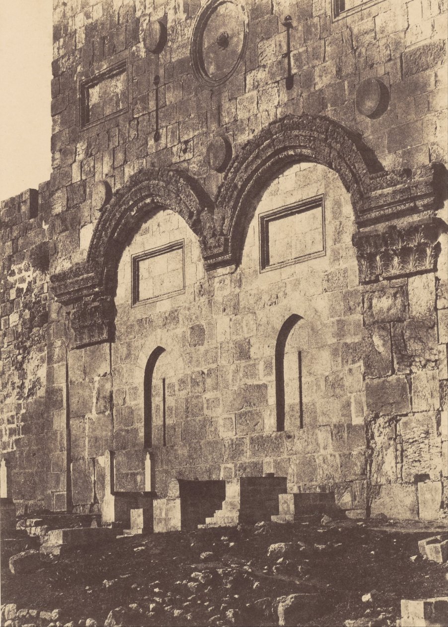 Jerusalem. Inhägnad av templet. Golden Gate av Auguste Salzmann