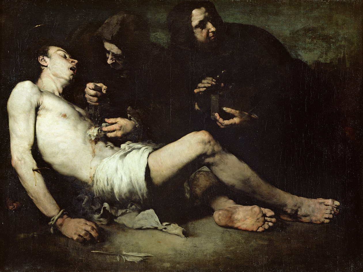 St Sebastian, martyrdöd av Auguste Theodule Ribot