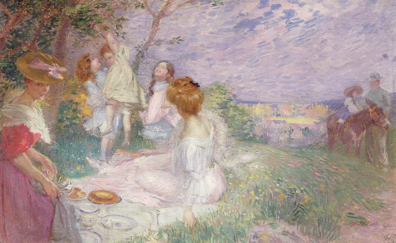 Picknicken, 1906 av Auguste-Frederic Bonnet