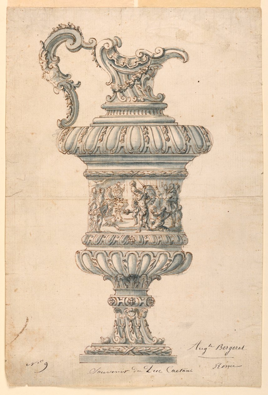 Kanna med läpppip av Auguste Bergeret, French
