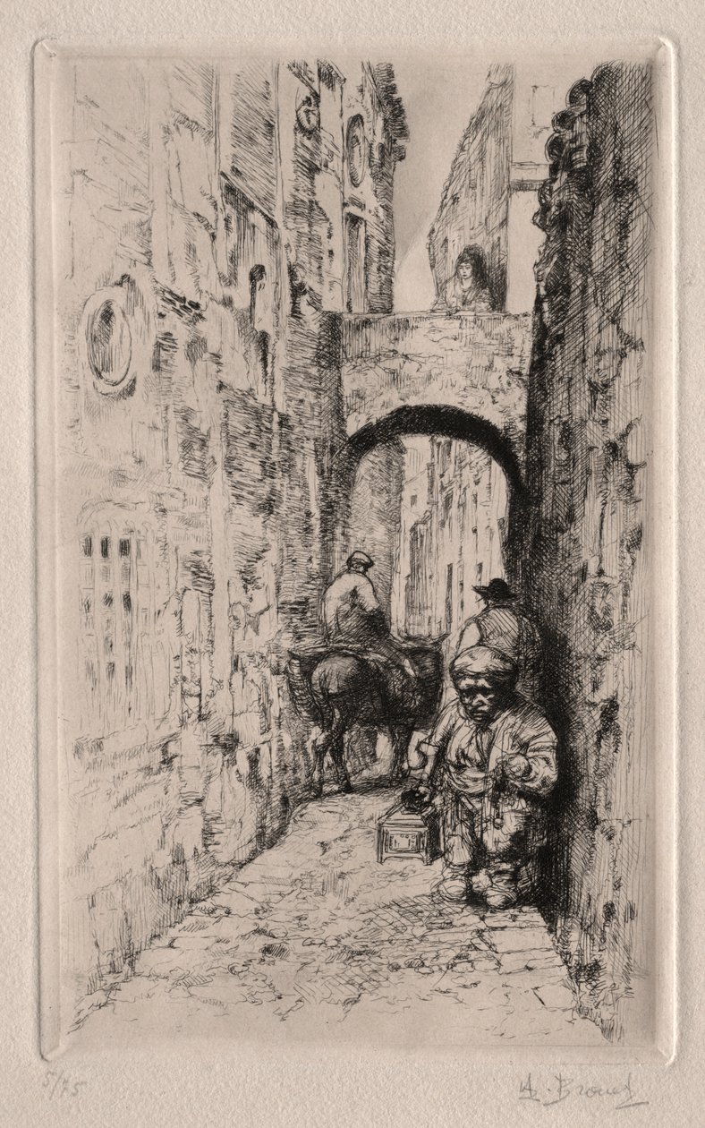Dvärg i Narrow Street av Auguste Brouet
