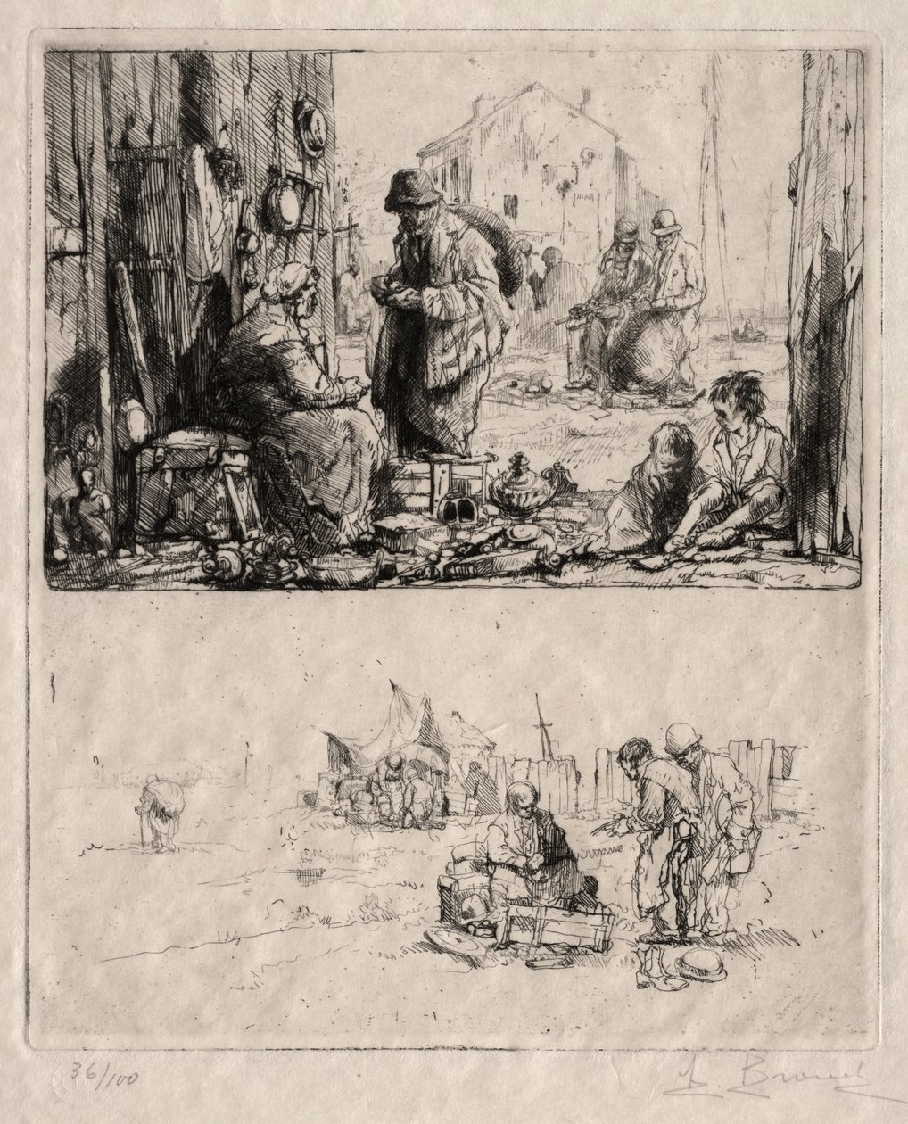 På befästningarna i Saint-Ouen av Auguste Brouet