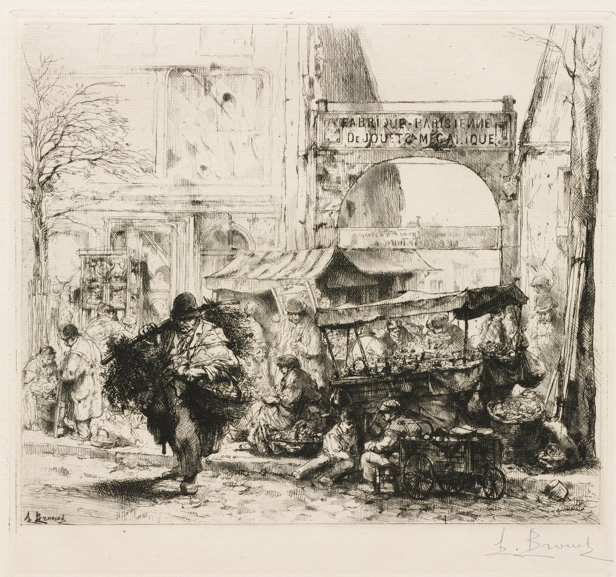 En Matinee Avenue de Clichy av Auguste Brouet