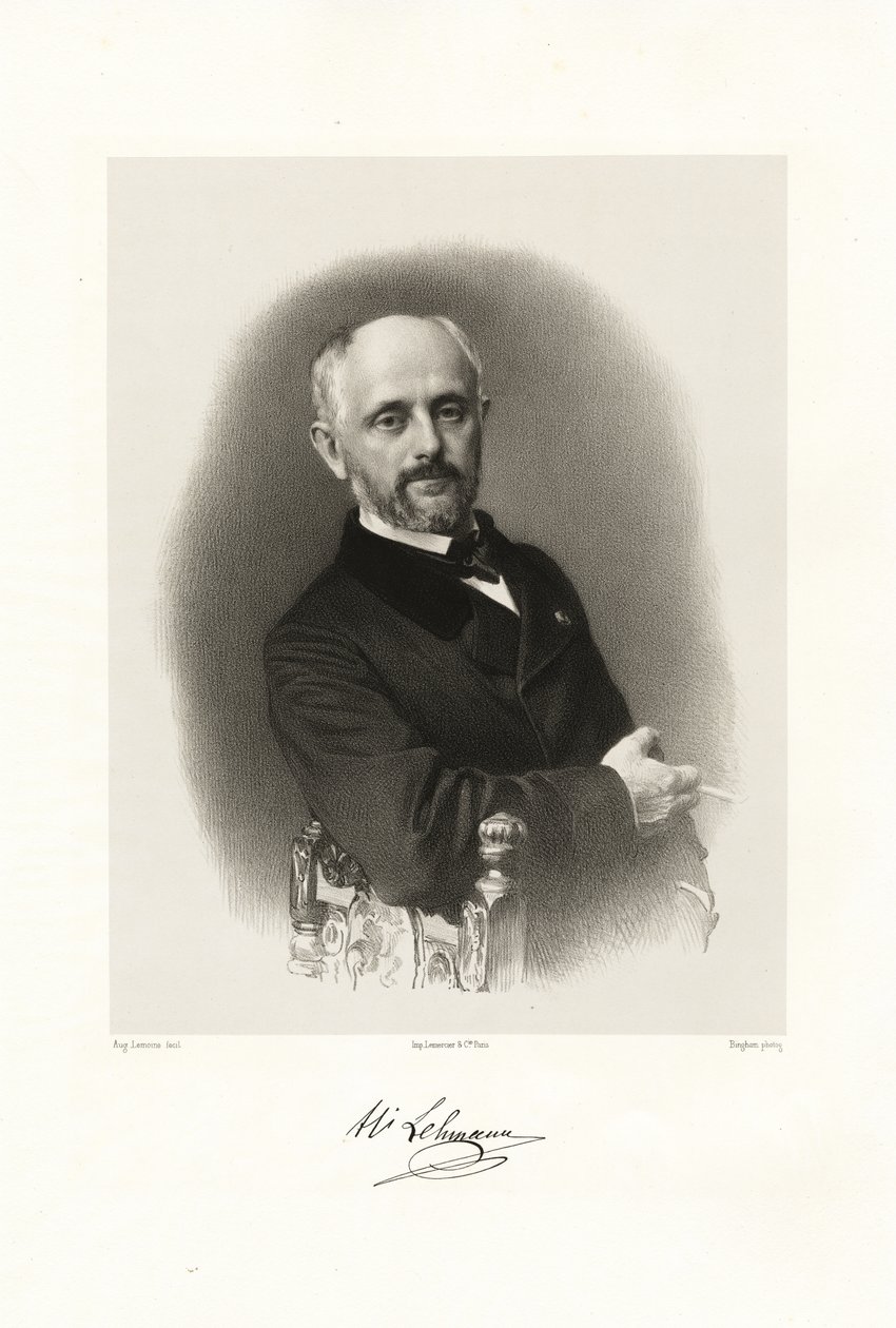 Henri Lehmann, 1865-66 av Auguste Charles Lemoine