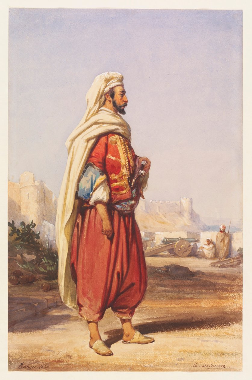 En marockansk Amir av Auguste Delacroix