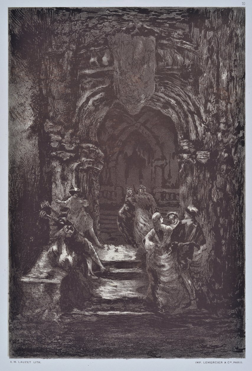 Trappan (ritning) av Auguste Lauzet