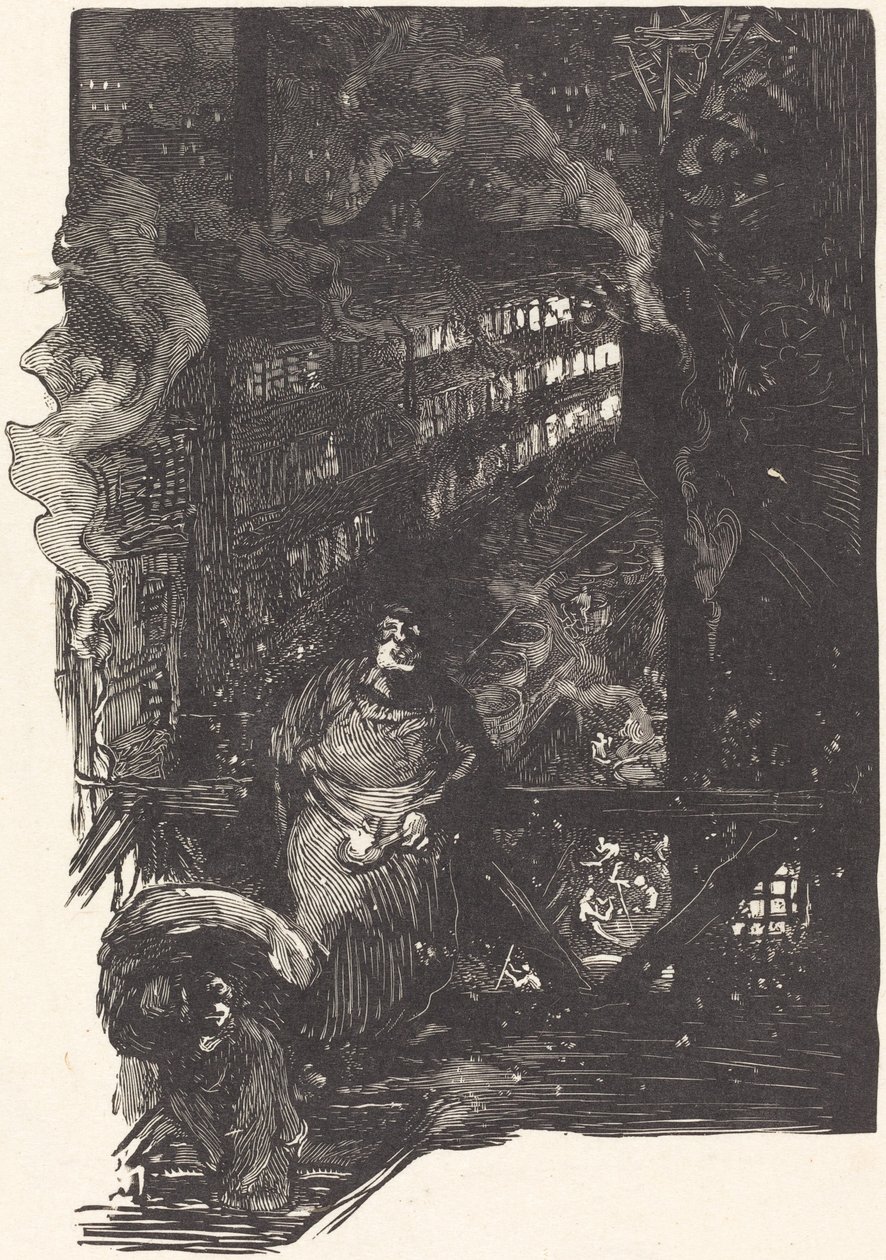 Magisterium workshop på Les Gobelins, publicerad 1901. av Auguste Lepere