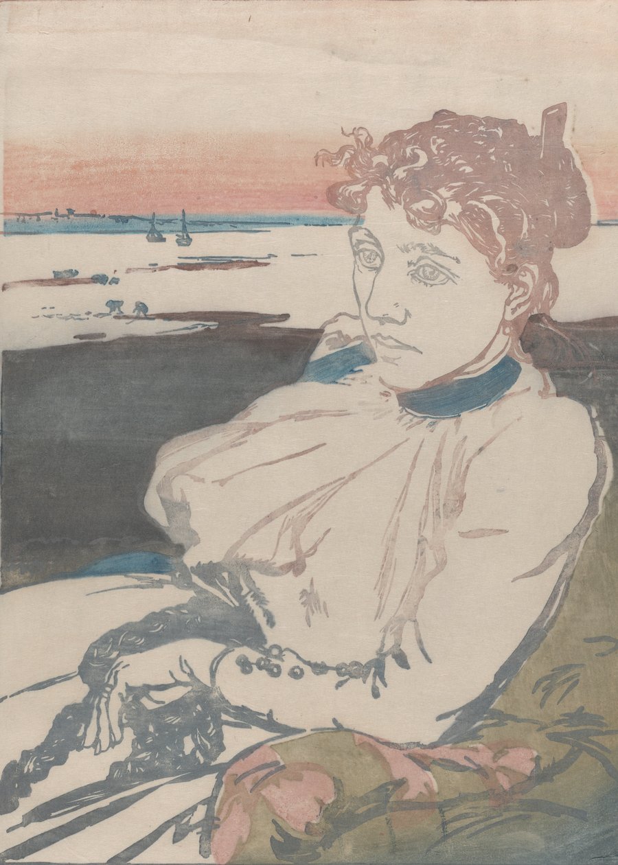 Konvalescent, Mme Lepère, 1892. av Auguste Lepere