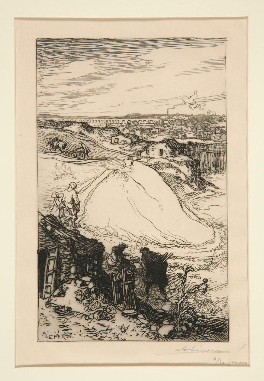 ? Gentilly (At Gentilly) av Auguste Lepere