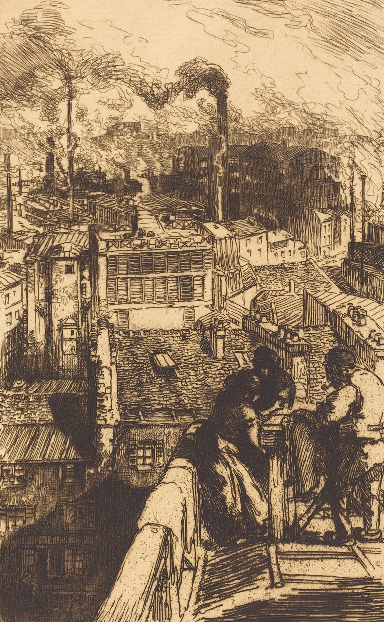 Gobelins Quarter Gobelins Quarter, 1893. av Auguste Lepere