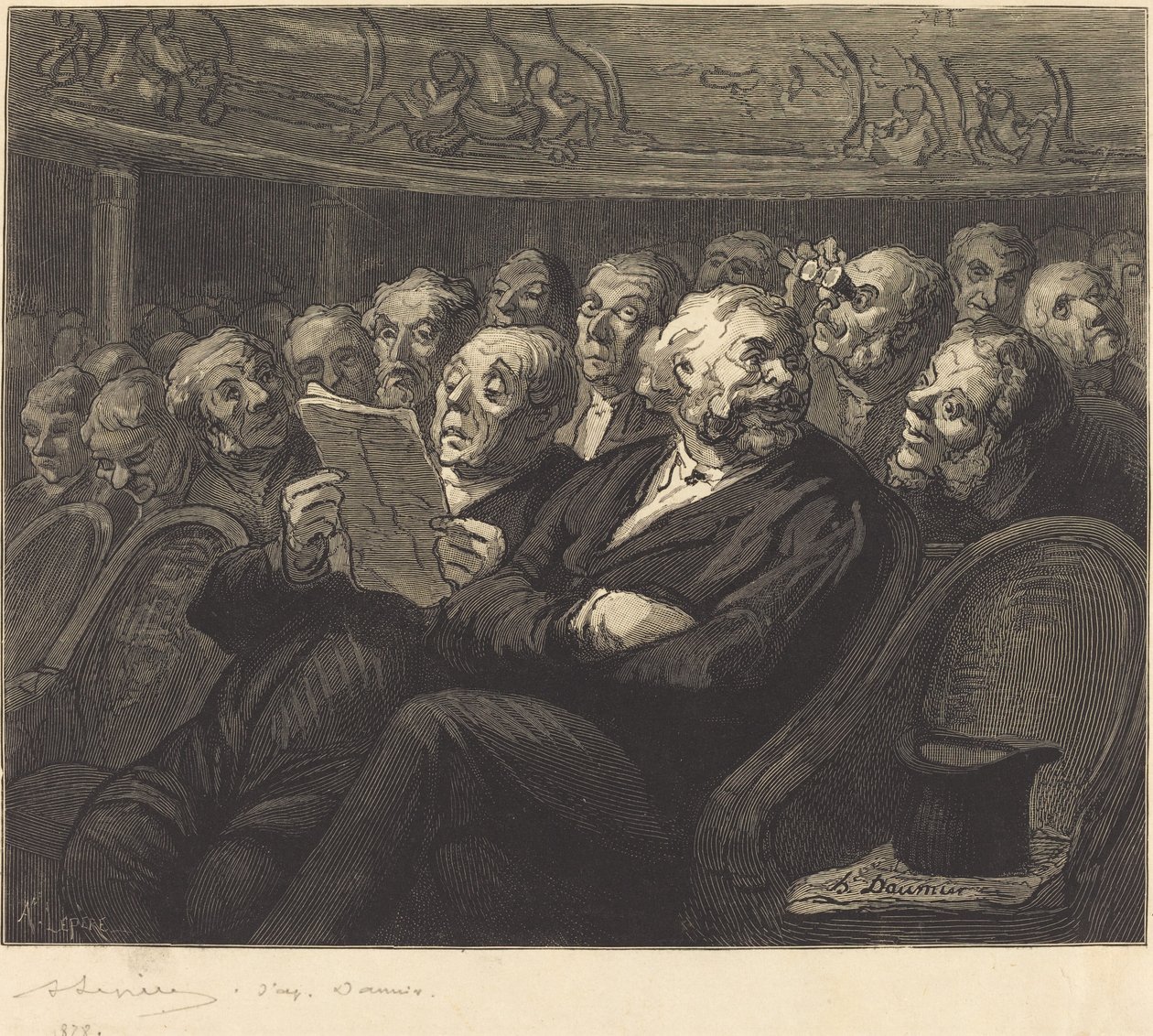 Orkesterplatserna, 1878. av Auguste Lepere