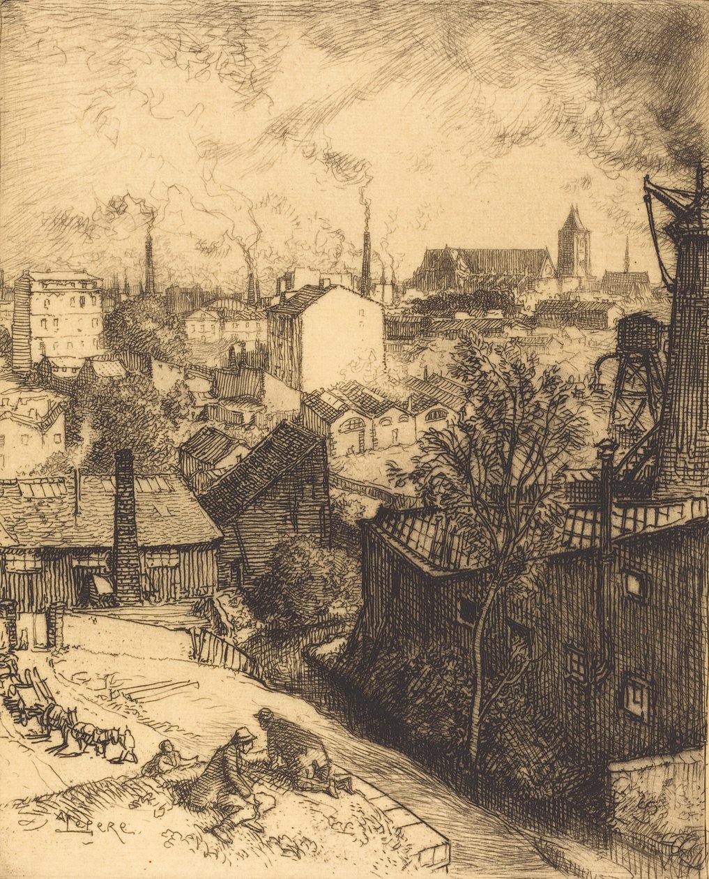 Souvenir från St. Denis Souvenir från Saint-Denis. av Auguste Lepere