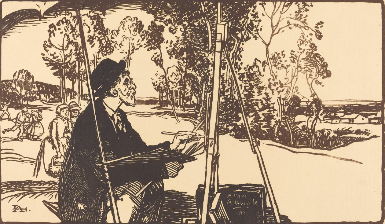 Landskapskonstnären Landskapskonstnären, 1912. av Auguste Lepere