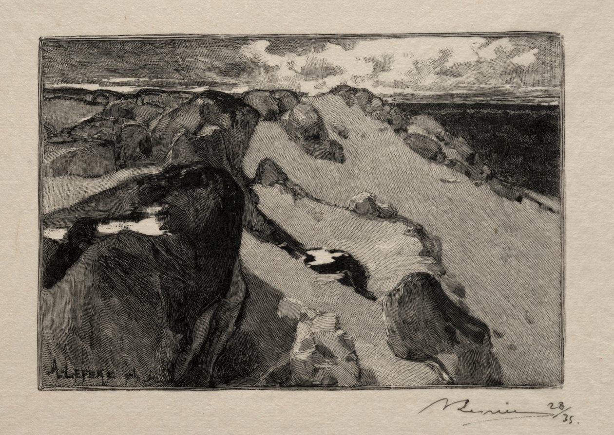 Arbonne, Gros Sablon. av Auguste Louis Lepère