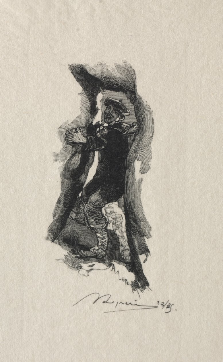 Vid smutsen i Sept-Cavernes av Auguste Louis Lepère