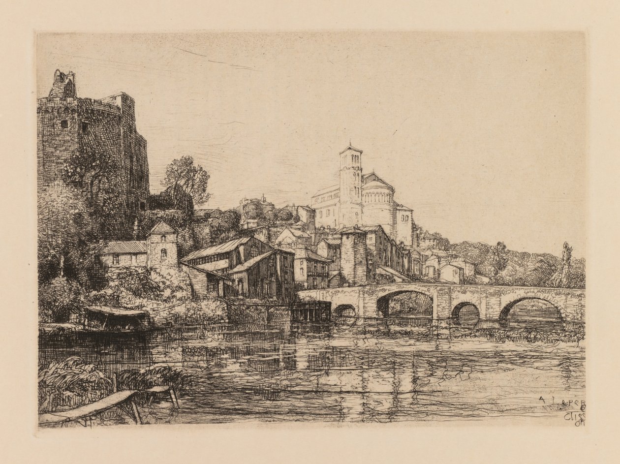 Auguste Lepère: Clisson (Loire-Maritime) av Auguste Louis Lepère
