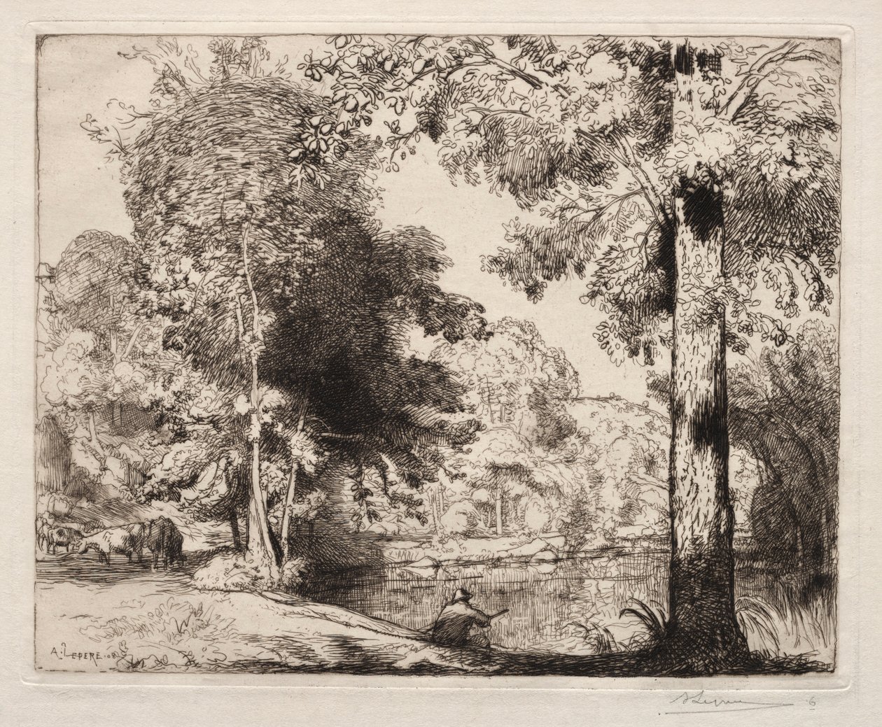 Livets kanter, 1908. av Auguste Louis Lepère